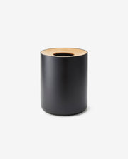 一體成形 黑色不鏽鋼垃圾桶